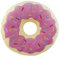 United Labels Donut Kissen rund, Kopfkissen 40 cm, Sofakissen Rosa, Plüsch Dekokissen, lustiges Geschenk für Kinder und Erwachsene