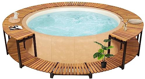 Furniture Select-Spa Cadre en bois d'acacia massif 273 x 53 cm
