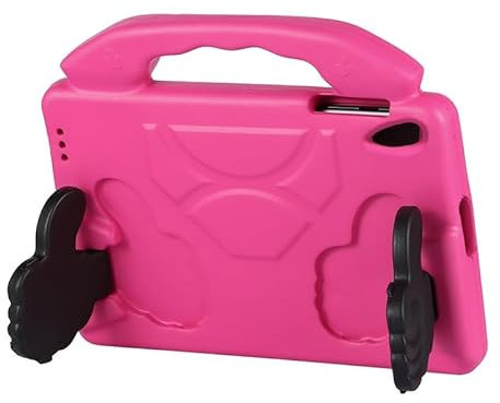 Kompatibel mit Lenovo Tab M10 HD 2. Generation 10,1 Zoll [TB-X306F/TB-X306X] Tablet-Hülle, kompatibel mit Kindern, stoßfest, leicht, EVA, sturzsicher, schlagfest, Schutzgriff, Standabdeckung(ROSE RED)