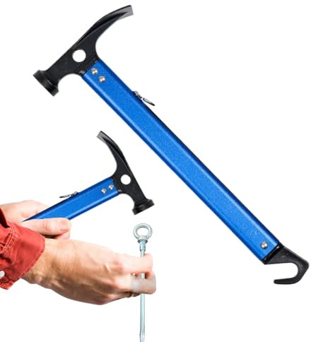 Tältstolshammare, Stake hammare, Outdoor Camping Stake hammare för tält | Multifunktionellt handverktyg lätt metallväxellåda ergonomisk för att dra, spika, gräva