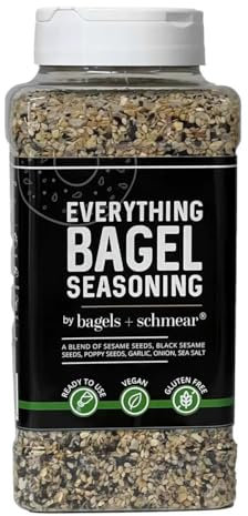 Bagels + Schmear Everything Bagel Seasoning 600g | Vegan and Gluten-Free | Blend with Sesame | Poppy Seeds, Garlic, Onion and Sea Salt.