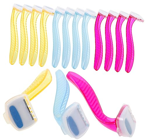 LOORGVEL 15 Pièces Tondeuse à Cheveux Manuelle Inoxydable Épilateur pour Jambes Bras et Zones Sensibles de Rasage Portable pour Épilation Douce et Précise