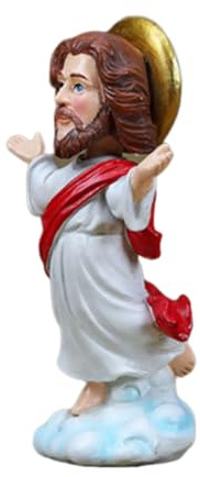 UncleS Artistic Holy Standing Bobblehead Miniature Statue Resins Figurine Ornament With Stable Base For Home Or Display Head Nodding Holy Figure