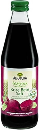 Alnatura Rote Bete Saft - feldfrisch, 330 ml (Packung mit 6)