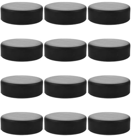 BELLIFFY 15 Pezzi Dischi da Hockey per Allenamento Puck Solid per Hockey su Ghiaccio Precisione Professionale e Durevoli e Pratica Indoor Outdoor
