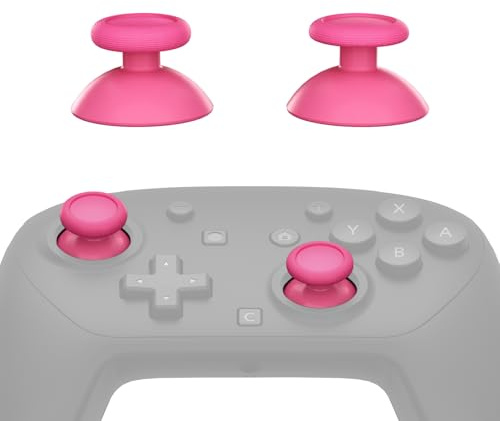 eXtremeRate Joystick 3D de Reemplazo para Nintendo Switch 2 Pro Mando, Switch 2 Pro Palancas Analógicas Izquierda y Derecha con Kit de Herramientas, Opciones Multicolor - Rojo Rosa