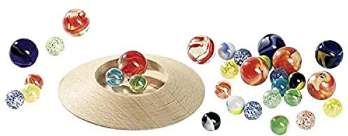 Goki 63947 - Murmeltellerspiel mit 31 Murmeln