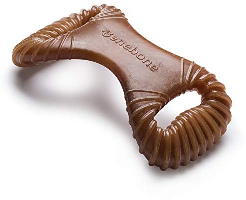 Benebone Peanut Flavored Regular Size Dental Chew Toy, Marrone Scuro