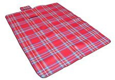 semoo – Mantel de picnic – 1,5 x 2 m Rojo rojo