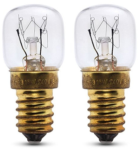 2 x 25w Oven lamp for use Within a Neff Oven. 240v. 300° Heat Resistant. SES (E14) Small Edison Screw Cooker Light Bulb
