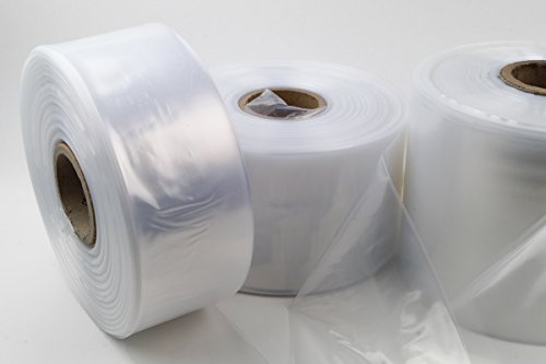 LDPE Schlauchfolie 500mm breit, 100my stark, transparent und scannerlesbar, lebensmittelechte Beutelfolie auf Rolle 125m Lauflänge