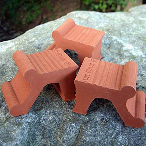Weston Mill Pottery Terracotta Traditional Pot Feet - Large (set of 3)
