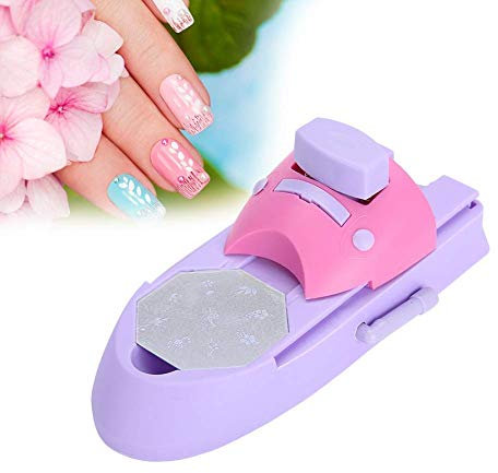 Nageldruckmaschine für Nailart-Stempel, DIY-selbstgemachte Muster Druckmaschine, Nail Art Stamper, Nail Art Schablonenmaschine Nail Art Stamping Kit Maniküre- Werkzeug-Kit