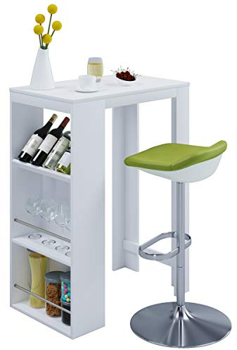 VCM Bartisch | Bartresen, hoher Tisch mit Stauraum | Maße H. 110 x B. 80 x T. 50 cm | Stehtisch - Oktola