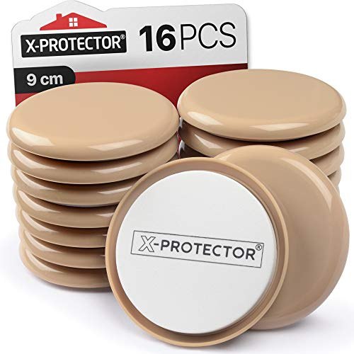 Furniture Sliders for Carpet X-PROTECTOR - Moving Pads 16 pcs 9cm