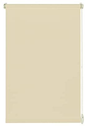 YOURSOL EasyFix Rollo Tone in Beige, 100 x 150 cm, Rollo Ohne Bohren, Klemmfix Rollo, 75% Blickdicht und lichtdurchlässig