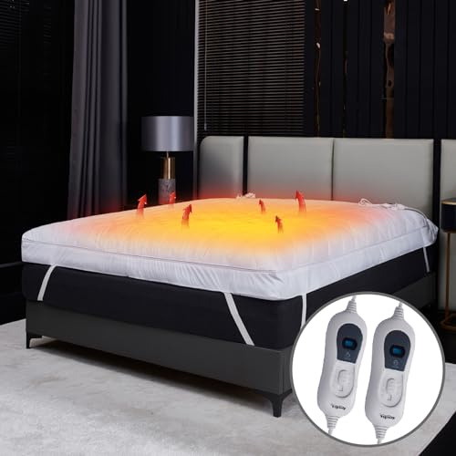 4 Heated Microfiber Mattress Topper With Variable Daul King 150 x 200cm