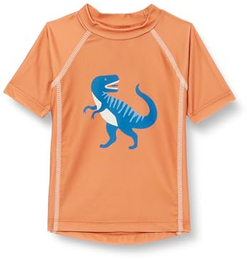 Playshoes Dino Rash Guard unisex - barn och tonåringar, Ocker Kurz Dino, 122-128