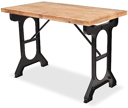 ULUYYUC Esstisch Konferenztisch Bar-Tisch Möbel für das WohnzimmerEsstisch Tannenholz Massiv 122 x 65 x 82 cmGeeignet für Esszimmer, Küche, Wohnzimmer