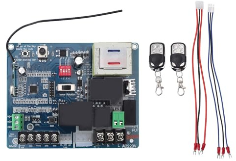 Placa de circuito universal de apertura de puerta corredera, capacidad de control remoto, fácil instalación, distancia de control remoto de 30 m, control avanzado por microcomputadora (220 V)