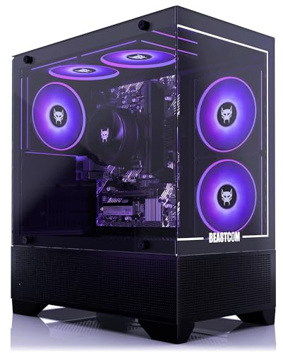 BEASTCOM Q3 | Essential Gaming PC | 8 Threads Gamer | AMD Ryzen 3 4X 4,00GHz | 4K Vega 6 Cœurs Graphique | 16Go RAM | 1To SSD | HDMI | WiFi | Windows 11 Pro