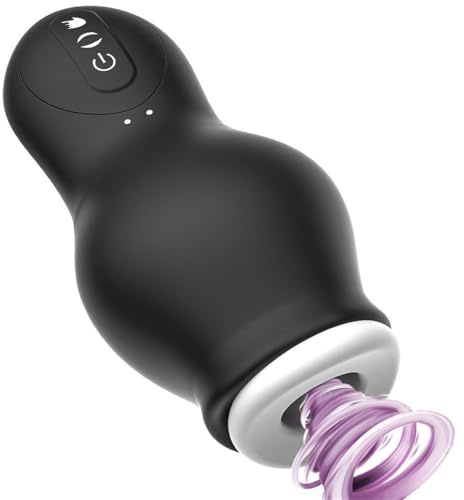 ZWBHSH 2 in 1 Elektrischer Masturbator Handfrei Cup mit 7 Vibrationsmodi und 7 Saugmodi Taschenmuschi Vibrator Masturbatoren Penistrainer Penis Massagegerät Vibrator Sexspielzeug für Männer Paare