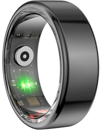 Joyzan Smart Ring, Sleep Monitoring Health Ring Multiple Sport Modes Fitness Monitor Tracker Lightweight Fashionable Rings for Heart Rate Body Temperature Pedometer (10#)