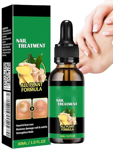 Tratamiento de uñas de jengibre, soporte de uñas, tratamiento de uñas de 30 ml, suero de uñas, suero de crecimiento de uñas de jengibre, aceite de cuidado de cutículas de jengibre para uñas (1 unidad)