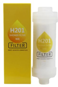 pistro Filtro doccia con vitamina per aromaterapia, idrata la pelle/rivitalizza i capelli/rimuove il cloro, per soffione doccia universale, facile installazione, 10 gusti disponibili (fragranza