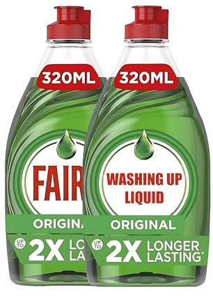 Faairry Original Washing Up Liquid Green 320ML | (Pack of 2) | Dishes Grease Cleaner | Exceptional Cleaning Power | Easy and Effortless Cleaning