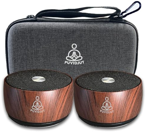 Sound Frequency Machine,Auto Tibetan Singing Bowl, Meditation Generator Instrument - Solfeggio Bath for Yoga, Mindfulness, Vibration System of Chakra Balancing, 5 Tones, 3 Timers