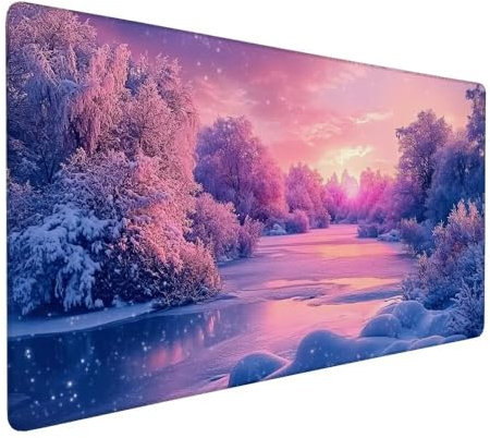 Japanese Mouse Mat 1000x500x3mm XXL Landscape Mouse Pad Large Desk Pad, Water-Resistant Surface with Non-Slip Rubber, Extended Japanese Mousepad Computer Keyboard for Laptop Gaming Office Work X-922