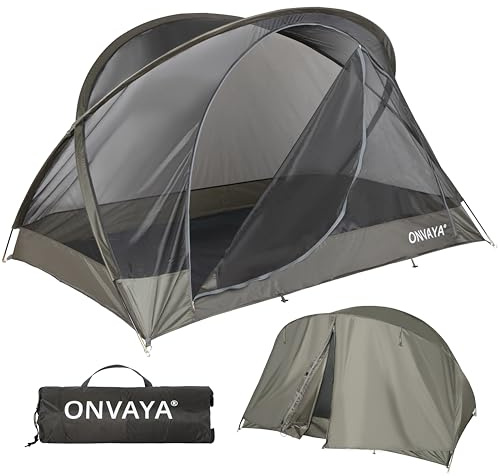 ONVAYA® Insektenschutzzelt ǀ für 2 Personen ǀ einfacher Aufbau ǀ Moskitonetz für Camping, Terrasse oder Park