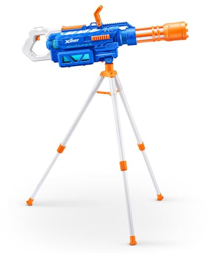 X-Shot Water Fast Fill Motor Soakers Gatling Pulse - elektrischer Wasser-Blaster mit Stativ & 1,6 Liter Tank - wiederaufladbar