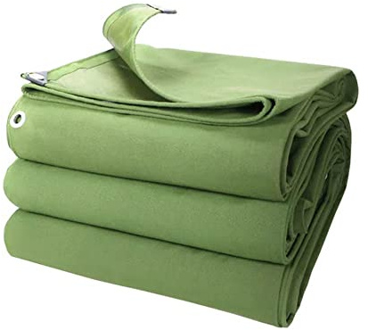 Telone in tela resistente, impermeabile, resistente ai raggi UV, 2,4 x 3 m, verde, copertura per camion per legna da ardere, auto, barca, campeggio, protezione resistente alle intemperie