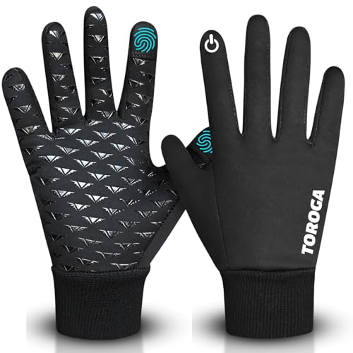 TOROGA Thermal Winter Gloves for Men & Women,Waterproof,Windproof,Warm Fleece Lined–Touchscreen Compatible Outdoor Gloves for Cold Weather,Running,Cycling,Hiking, Driving & Skiing,Anti-Slip Grip