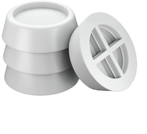 4 x Vibrationsdämpfende Gummifüße für Waschmaschine, Geschirrspüler, Trockner, Kühlschrank und Werkbank, um Vibrationsgeräusche und Schäden zu reduzieren