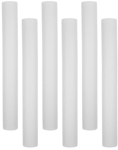 Hoement Cilindro Polistirolo in Schiuma Bianco 6pezzi per Fioristi | DIY e Wedding Party, Alta Densità e Rigidità, Uso Multiplo per Fiori e Steli