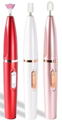 Pulidor de uñas eléctrico, brocas profesionales for pulir , eliminación piel muerta, lima arte, pluma, máquina manicura(Pink)