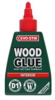 EVO-STIK Wood Glue 250ml - Interior - Extra Strong - Fast Setting - Suitable For All Wood Types - Dries Clear