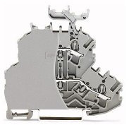 WAGO TOPJOB S Doppelstock Reihenklemmen Doppelstock Grau, 2.5mm², Einstecken, Packung a 50 Stück