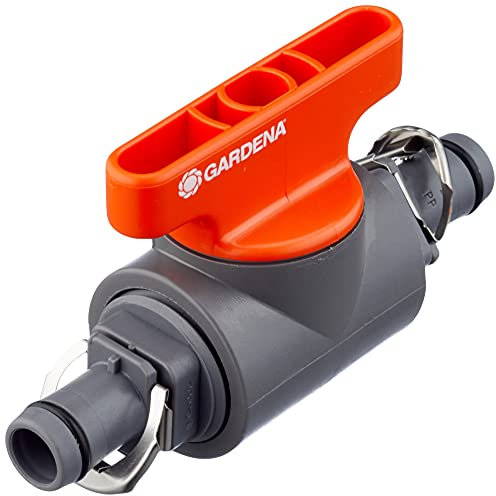 GARDENA Micro-Drip System Shut-Off Valve 13 mm (1/2): Control valve for blocking individual connecting pipe lines (Art. No. 1346, 1347) (8358-20)