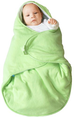 Wallaboo - Couverture Enveloppante - Multi-Usages - pour Coques Bébé / Sièges Auto / pour Landaus / Poussettes ou Lits Bébé - 90 cm x 70 cm - Cotton - Vert clair