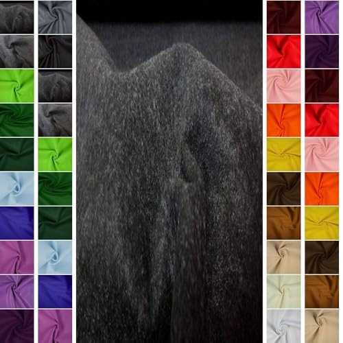 Stoffbook ANTHRAZIT-Melange Premium FILZSTOFF 2MM-ÜBERBREITE 180CM FILZBASTELN WEICH, C482