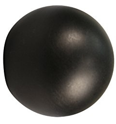 iso-design 1 Paar Endstücke Kugel schwarz für 20 mm Gardinenstangen