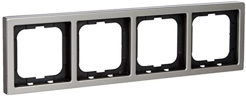 Busch-Jaeger 1724-866K Abdeckrahmen 4fach Rahmen edelstahl 1724-866K