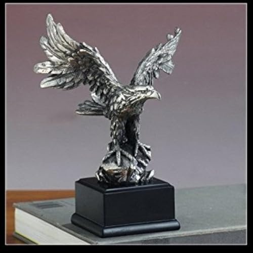 BullMarketGifts Statue Adler, Zinn, 12,7 cm breit x 19,1 cm hoch, Silber, Heimdekoration, Geburtstag, Adler (Eagle) Symbolik
