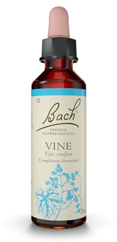 FLEURS DE BACH ORIGINAL - Vine No 32 - Pour plus de respect - Aide à assouplir son autorité - Élixir floral naturel pour le bien-être émotionnel - Compte-Gouttes 20ml - Vegan