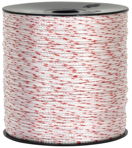 Corderie Italiane 6003472 – 00 rep av nylon, 1,8 mm – 500 MT, i film, vit/röd