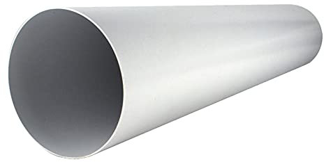 Lüftungsrohr Ø 100 mm Länge 1 m Meter aus Kunststoff Rundrohr Rundkanal Abluft-Rohr Abluftkanal Dunstabzug Kanal Ø 10 cm und 100 cm lang Rundrohrsystem